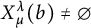 upper X Subscript mu Superscript lamda Baseline left parenthesis b right parenthesis not equals backslash emptyset