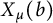 upper X Subscript mu Baseline left parenthesis b right parenthesis
