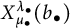 upper X Subscript mu Sub Subscript bullet Superscript lamda Super Subscript bullet Baseline left parenthesis b Subscript bullet Baseline right parenthesis