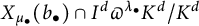 upper X Subscript mu Sub Subscript bullet Baseline left parenthesis b Subscript bullet Baseline right parenthesis intersection upper I Superscript d Baseline pi Superscript lamda Super Subscript bullet Baseline upper K Superscript d divided by upper K Superscript d