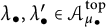 lamda Subscript bullet Baseline comma lamda prime Subscript bullet Baseline element of upper A Subscript mu Sub Subscript bullet Subscript Superscript t o p