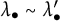 lamda Subscript bullet Baseline tilde lamda prime Subscript bullet