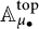 upper A Subscript mu Sub Subscript bullet Superscript t o p