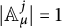 StartAbsoluteValue upper A Subscript mu Superscript j Baseline EndAbsoluteValue equals 1