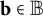 bold b element of double struck upper B