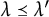 lamda precedes above single line equals lamda prime