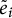 e Subscript i Baseline overtilde