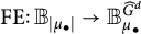 backslash operatorname upper F upper E colon upper B Subscript StartAbsoluteValue mu Sub Subscript bullet Subscript EndAbsoluteValue Baseline right arrow upper B Subscript mu Sub Subscript bullet Subscript Superscript ModifyingAbove upper G Super Superscript d Superscript With caret