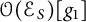 script upper O left parenthesis script upper E Subscript upper S Baseline right parenthesis g 1