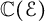 double struck upper C left parenthesis script upper E right parenthesis