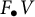 upper F Subscript bullet Baseline upper V
