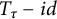 upper T Subscript tau Baseline minus i d