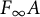 upper F Subscript infinity Baseline upper A