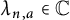 lamda Subscript n comma a Baseline element of double struck upper C
