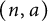 left parenthesis n comma a right parenthesis