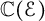 double struck upper C left parenthesis script upper E right parenthesis