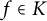 f element of upper K