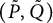 left parenthesis upper P overtilde comma upper Q overtilde right parenthesis