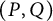 left parenthesis upper P comma upper Q right parenthesis