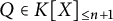 upper Q element of upper K upper X Subscript less than or equals n plus 1