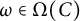 omega element of upper Omega left parenthesis upper C right parenthesis