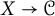 upper X right arrow script upper C