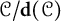script upper C divided by bold d left parenthesis script upper C right parenthesis