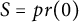 upper S equals p r left parenthesis 0 right parenthesis