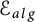 script upper E Subscript a l g