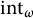 i n t Subscript omega