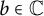 b element of double struck upper C