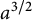 a Superscript 3 divided by 2