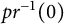 p r Superscript negative 1 Baseline left parenthesis 0 right parenthesis