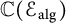 double struck upper C left parenthesis script upper E Subscript a l g Baseline right parenthesis