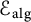 script upper E Subscript a l g
