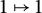 1 right arrow from bar 1