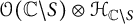 script upper O left parenthesis double struck upper C minus upper S right parenthesis circled times upper H Subscript double struck upper C minus upper S
