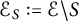script upper E Subscript upper S Baseline colon equals script upper E minus upper S