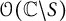 script upper O left parenthesis double struck upper C minus upper S right parenthesis