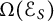 upper Omega left parenthesis script upper E Subscript upper S Baseline right parenthesis