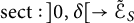 s e c t colon right bracket 0 comma delta right arrow script upper E Subscript upper S Baseline overtilde