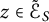 z element of script upper E Subscript upper S Baseline overtilde