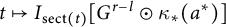 t right arrow from bar upper I Subscript s e c t left parenthesis t right parenthesis Baseline upper G Superscript r minus l Baseline circled dot kappa Subscript asterisk Baseline left parenthesis a Superscript asterisk Baseline right parenthesis