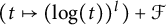 left parenthesis t right arrow from bar left parenthesis log left parenthesis t right parenthesis right parenthesis Superscript l Baseline right parenthesis plus script upper F