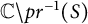 double struck upper C minus p r Superscript negative 1 Baseline left parenthesis upper S right parenthesis