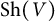 upper S h left parenthesis upper V right parenthesis