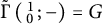 ModifyingAbove backslash operatorname normal upper Gamma With tilde left parenthesis backslash s m a l l m a t r i x Baseline 1 0 backslash end s m a l l m a t r i x semicolon right parenthesis equals upper G