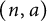 left parenthesis n comma a right parenthesis
