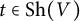 t element of upper S h left parenthesis upper V right parenthesis