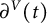 partial differential Superscript upper V Baseline left parenthesis t right parenthesis